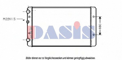 AKS DASIS 041240n -  Радиатор, охлаждение двигателя
